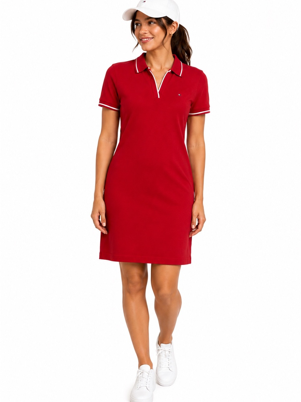 Tommy Hilfiger Red Polo Dress Size S NWT